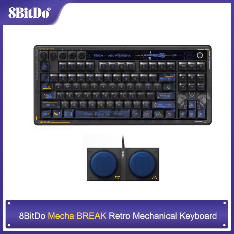 Gaming Keyboard Hot Swappable - Klawiatura mechaniczna 8BitDo Retro 87 -