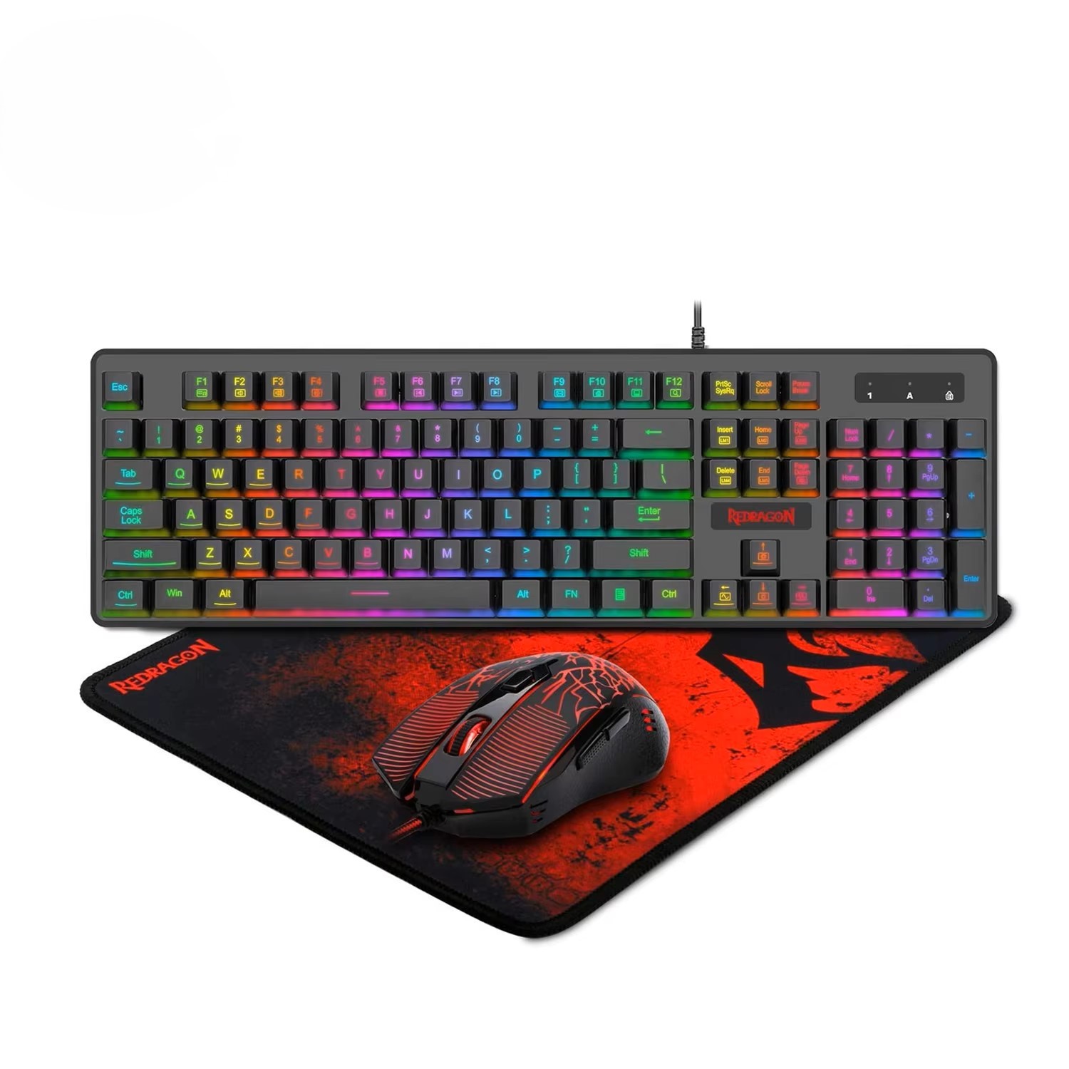 Gaming Keyboard No Rgb - Zestaw klawiatury i myszy gamingowych Redragon