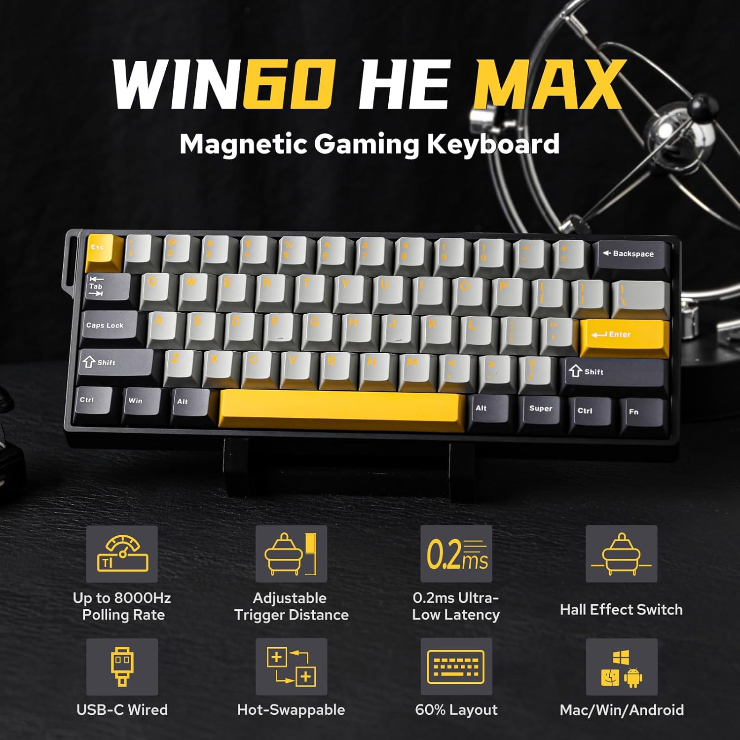 AULA WIN60 HE 60% Max Pro Klaw – Gaming Keyboard Hot Swappable recenzja i cena