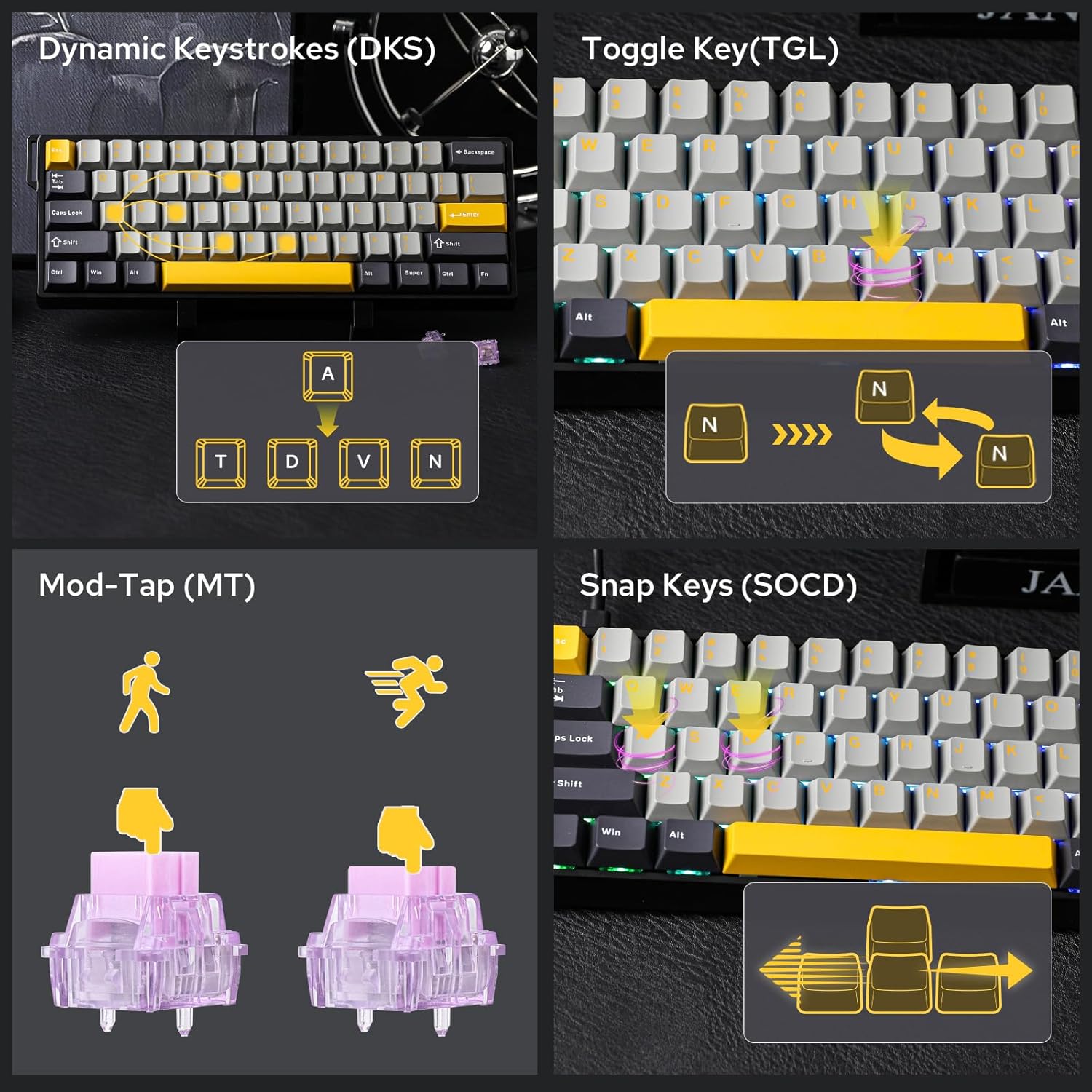 AULA WIN60 HE 60% Max Pro Klaw – Gaming Keyboard Hot Swappable recenzja i cena