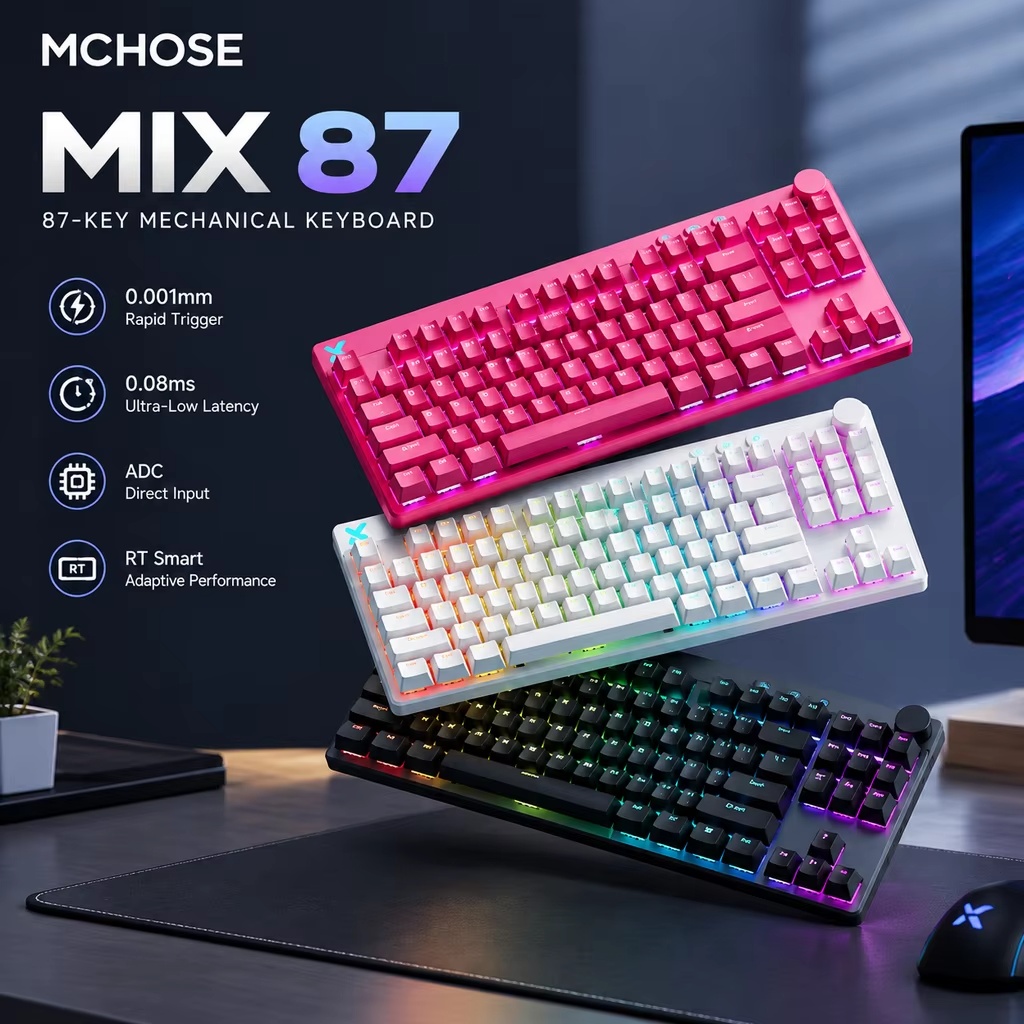 Mchose Mix87 – klawiatura do g – Gaming Keyboard Mini recenzja i cena